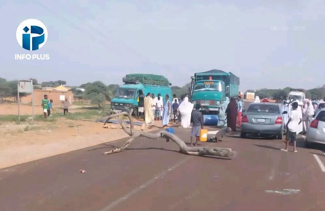 Al-Ghourfa bloque la route Rosso-Nouakchott : le village en manque d'eau potable crie au secours