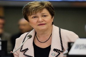 Le ministre de l’Économie et le gouverneur de la BCM s’entretiennent avec la directrice du FMI