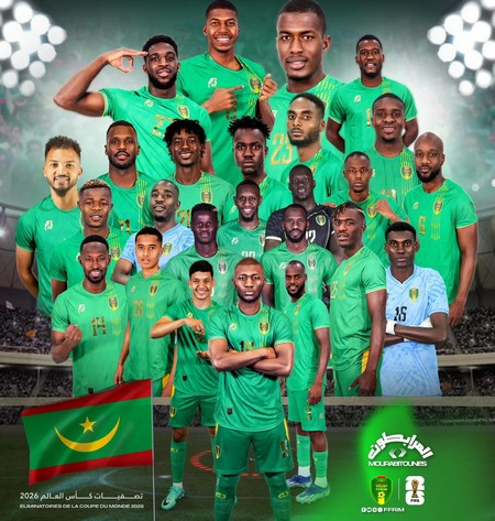 Elim. CdM 2026 : La liste de la Mauritanie contre le Soudan et le Sénégal dévoilée !